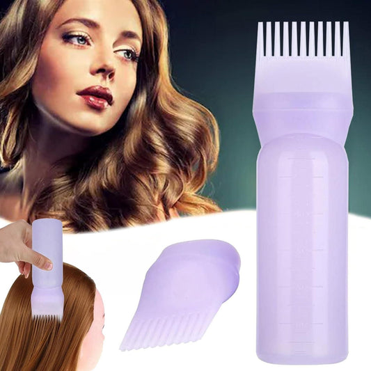 Root Comb Applicator Bottle for Hair Dye & Oil