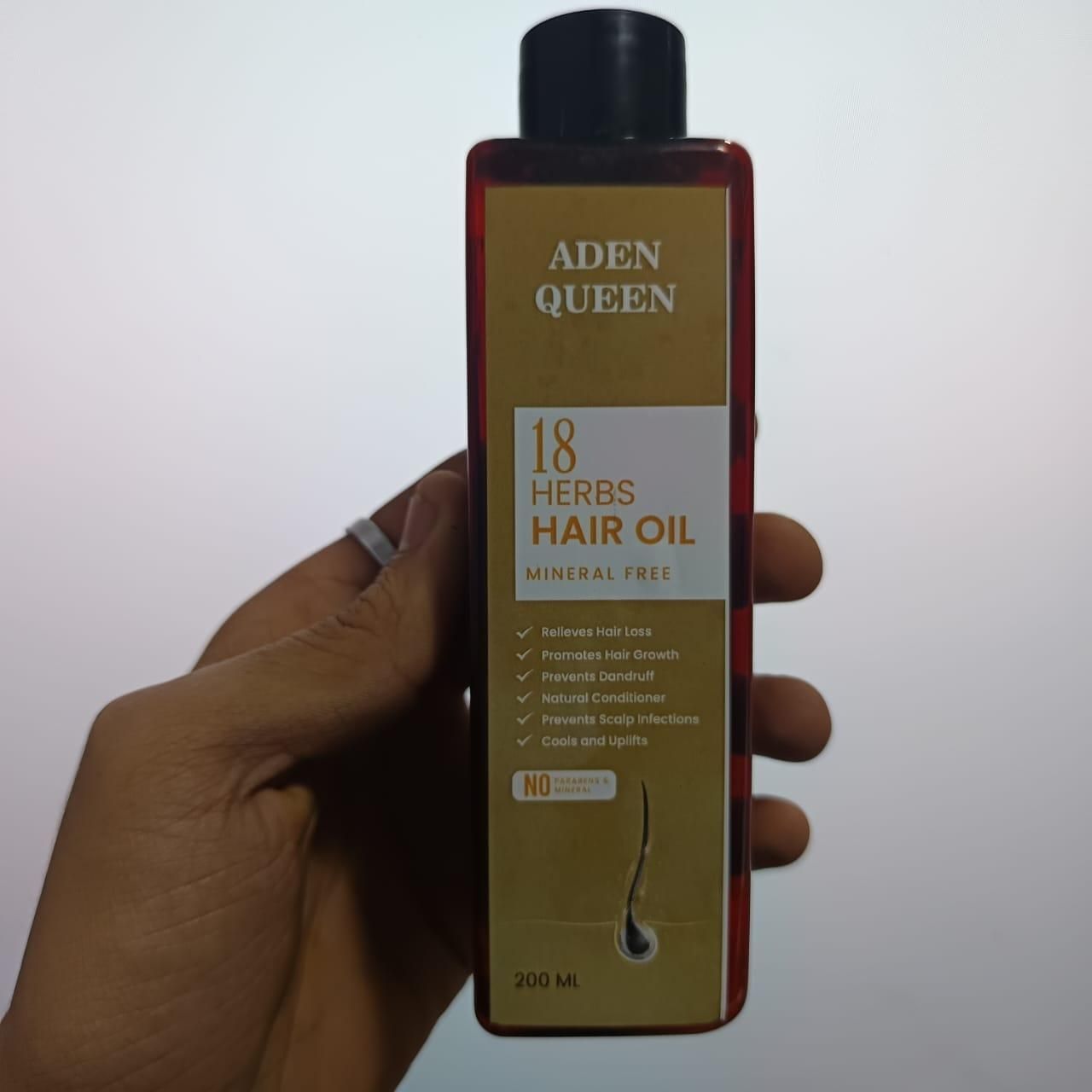 Aen Queen 18 Herbs Hair Oil 200ML (Pack of 2)