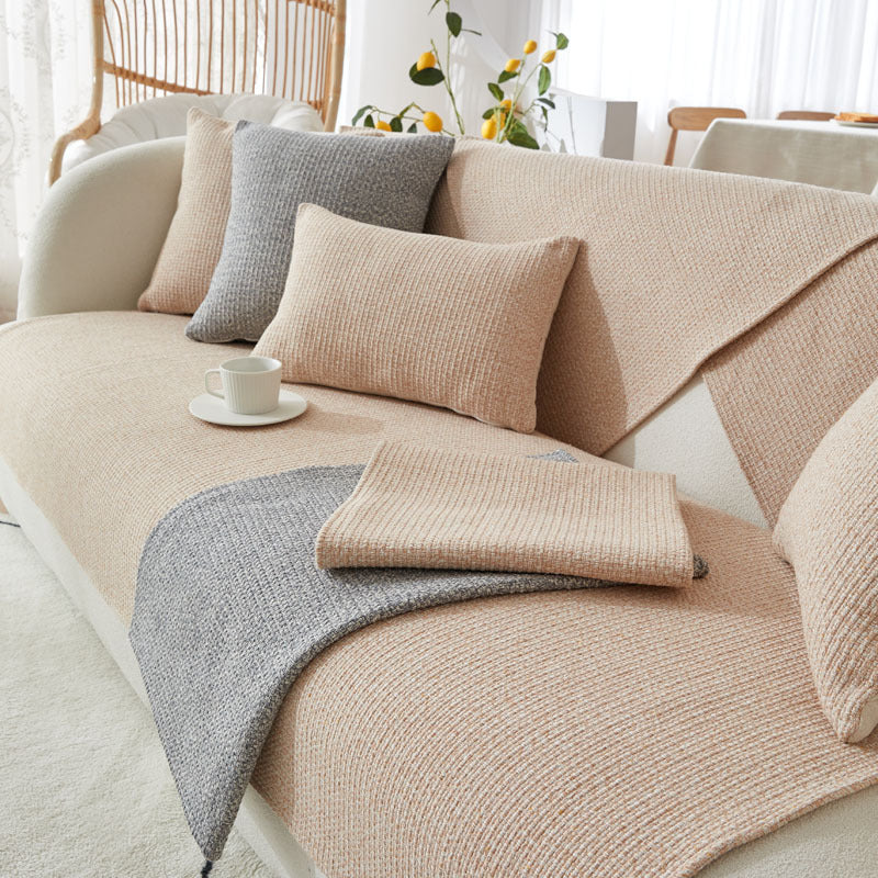 Cotton And Linen Fabric Non-slip Thickened Four Seasons Sofa Cover