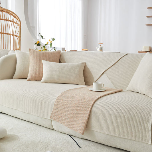 Cotton And Linen Fabric Non-slip Thickened Four Seasons Sofa Cover
